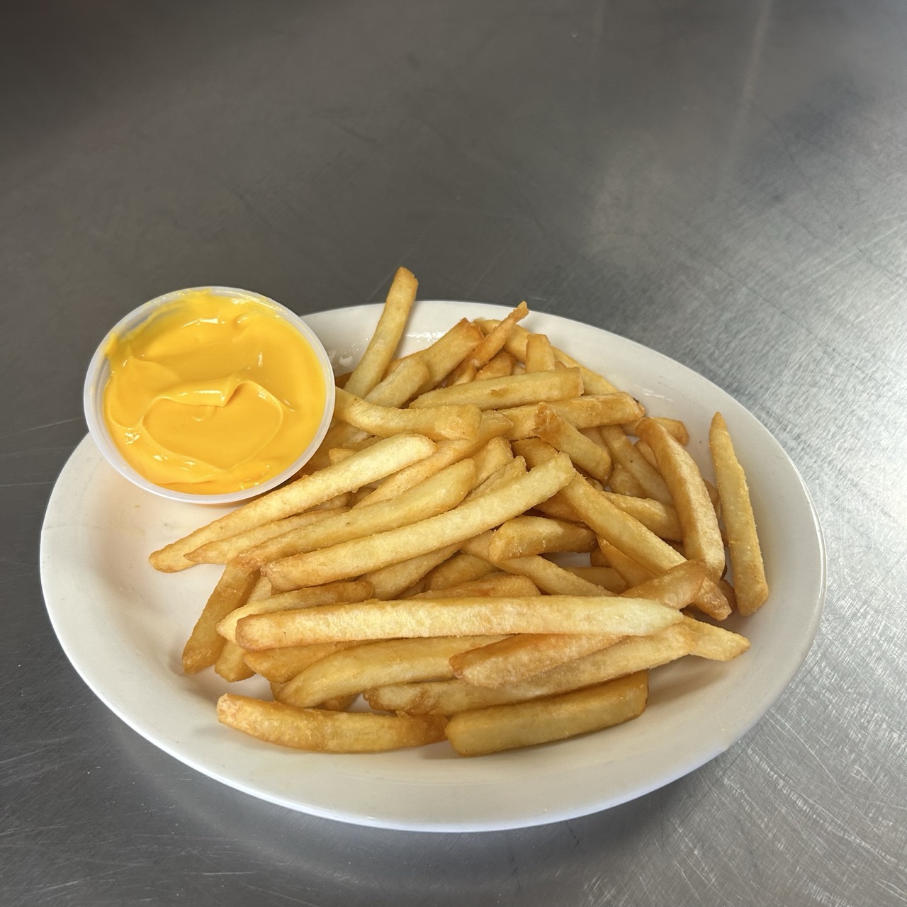 Small Fries with a size of Cheese Whiz, Stella Pizza Cherry Hill NJ