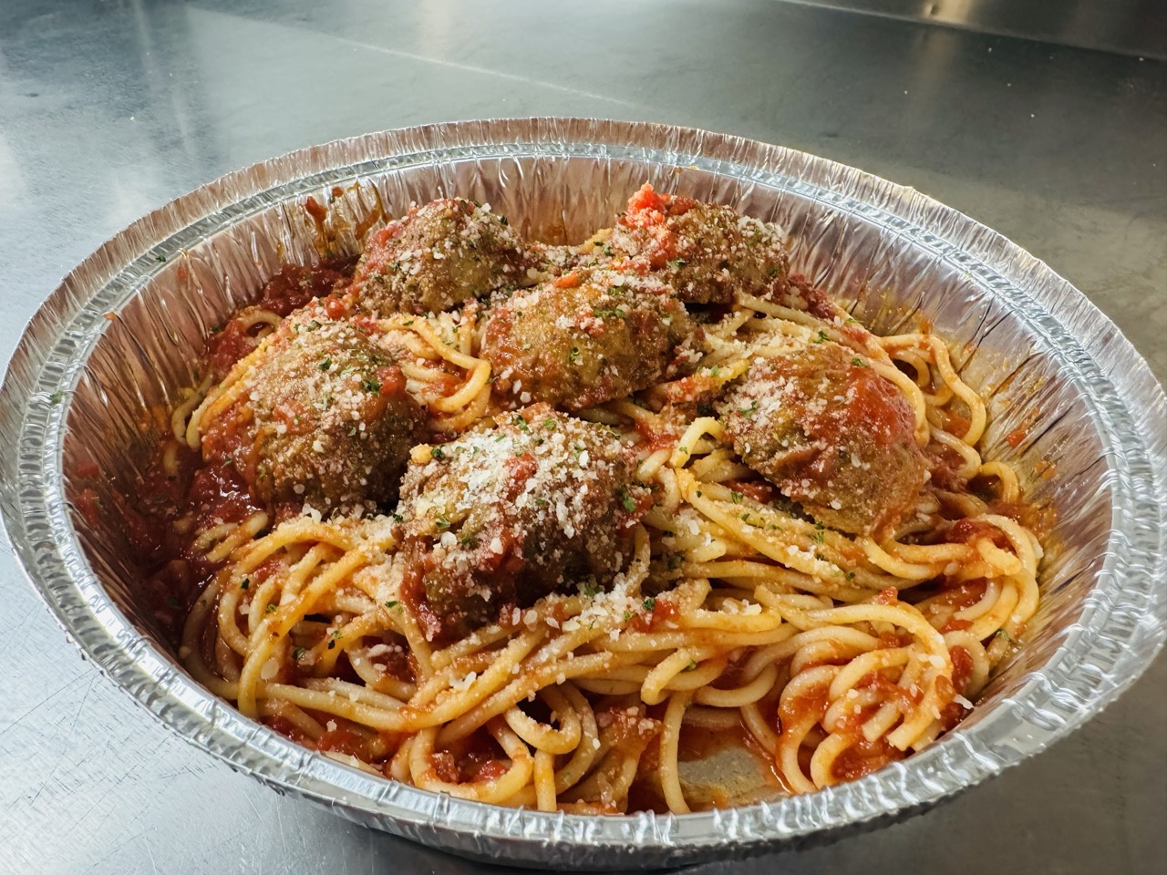 Pasta with Meatballs, Stella Pizza Cherry Hill NJ